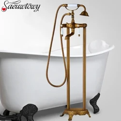 Cổ Tầng-Đứng Bồn Tắm Vòi Chậu Phòng Tắm Bộ Sen Tắm Đứng Vòi Bồn Tắm Có Vòi Sen Điện Thoại Phong Cách Nóng Lạnh