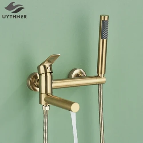 Faucet Bathtub Uythner Le Tub Sclóine Spout Práis Balla Feistithe Meascthóir Cithfholcadh Seomra Folctha Beartaíonn Cith Iomlán Socraithe don Seomra Folctha