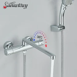 Faucet Folctha Teirmeastatach Práis 20/30cm Rothlaigh Faucet Cith Folctha Feistithe le Balla Spout le Cith Folctha