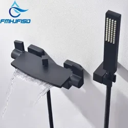 Fmhjfisd opaco matto nero bagno cucchiaino nascosto vasca da bagno nastro vasca per vasca da bagno tocco a parete tocco di rubinetto