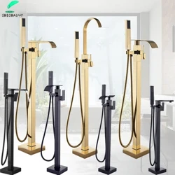 SHBSHAIMY Tầng Vàng Phòng Tắm Vòi Bồn Tắm Có Tay Nóng Lạnh Phối Vòi 2 Chức Năng Sen Tắm