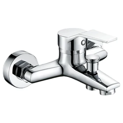 Faucet bathtub wal wedi'i osod ar wal faucet dŵr oer poeth cymysgydd pig deuol tap sinc aloi ystafell ymolchi bathtub cymysgydd dŵr tapiau faucet