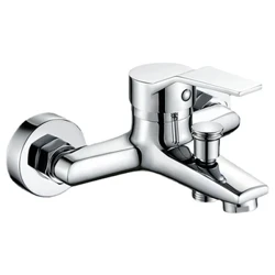 Vòi Bồn Tắm Treo Tường Nóng Lạnh Vòi Kép Vòi Trộn Tập Hợp Kim Kẽm Phòng Tắm Bồn Tắm Nước Trộn Vòi Vòi