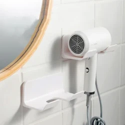 Phòng Tắm Treo Tường Máy Sấy Tóc Giá Đỡ Có Giá Để Đồ Tự Dán Nhựa Hộ Gia Đình Nhà Vệ Sinh Tổ Chức Kệ