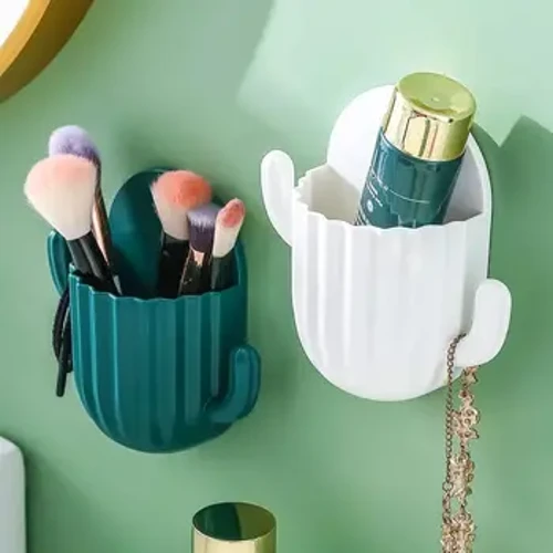 Portaspazzolino Accessori per il bagno Portaoggetti per cactus Portaoggetti per rasoio Portaoggetti da parete autoadesivo Scolapiatti Prateleiras