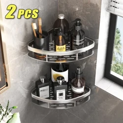 ʻO ka lumi ʻauʻau No-Nail Shelf Shower Corner Shelf Aluminum Shampoo Shelf Shower Organizer lumi lumi ʻauʻau.