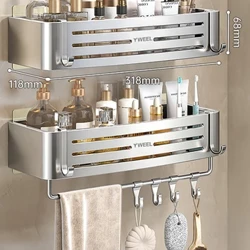 ʻAʻohe Drill lumi ʻauʻau papa lumi ʻauʻau makeup shampoo organizer alumini lumi ʻauʻau ʻauʻau ʻauʻau ʻauʻau ʻauʻau mea pono.