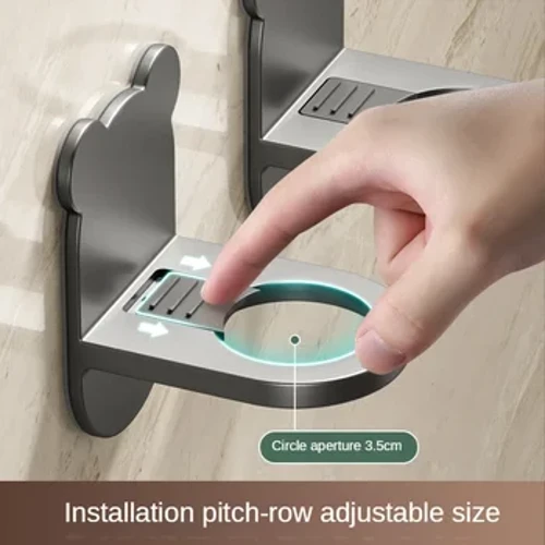 Không đục lỗ Sữa Tắm Giá Treo Tường Phòng Tắm Dầu Gội Phòng Tắm Không đánh dấu Miếng Dán Kệ Gấu Xà Bông Tay Móc