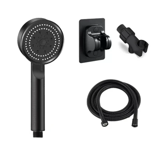 Cabezal de ducha de 5 modos, ahorro de agua, ducha ajustable de alta presión, masaje de agua, soporte de cabezal de ducha ecológico, manguera, accesorios de baño