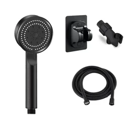 Njia 5 za Kichwa cha Kuoga Maji Kuokoa Maji Inayoweza Kurekebishwa ya Bafu ya Shinikizo la Juu Kuchuja Maji ya Eco Shower Hose ya Kichwa Vifaa vya Bafuni