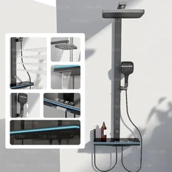 Digital Smart Grey tuš set kopalnica Home uporaba tuš sistema padavinski razpršilec podpred