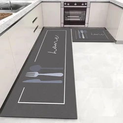 Kichen Buedem Mat Schlofkummer Wunnzëmmer Laang Bettfläch Teppech Gang Soft Washable Teppech Anti Rutsch Buedzëmmer Entrée Doormat