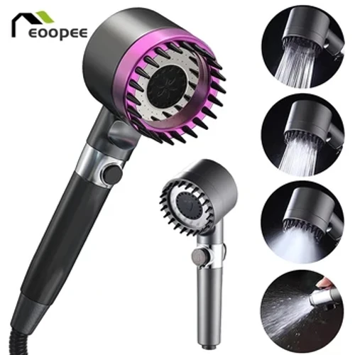 Njia 4 za Showerhead High Pressure Shower Head with Water Filtration Massage Shower Shower Head Mvua Vifaa vya Bafuni