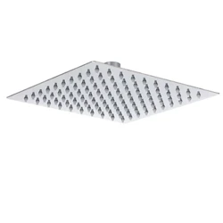 KYLINS brusehoved top-spray WELS Chrome 8 tommer firkantet regnbrusehoved Badeværelse Tyndt brusesystem. KSS108.BS