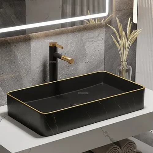Bắc Âu Hộ Gia Đình Gốm Chậu Rửa Đèn Phòng Tắm Cao Cấp Bồn Rửa Chậu Rửa Trên Phản Lưu Vực Chậu Rửa Đơn Lưu Vực Rửa N