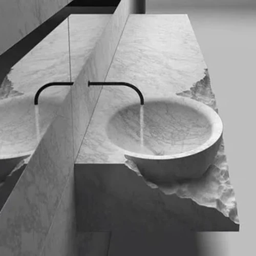 ʻO ka lumi ʻauʻau marble, ka pā hale, ke kīʻaha holoi lima lima, ka hale hōkele CX816MQ