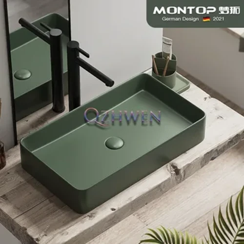 50cm/40cm/36cm/30cm Doirteal Seomra Folctha Doirteal Folctha Doirteal Seomra Folctha Dorcha Glas Neamhlonrach Cearnóg Só BALCÓIN Leithreas Nigh Láimhe le Faucet