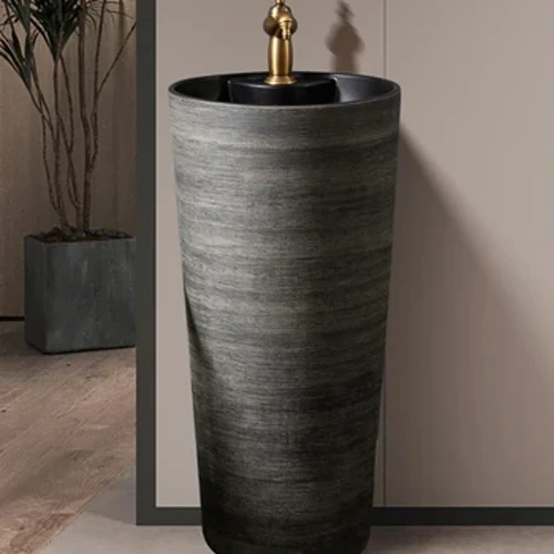Lavabo Lavabo su colonna retrò Lavabo su colonna Lavandino da bagno monopezzo a pavimento CX009XS