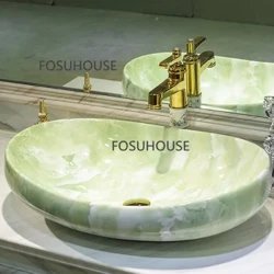 Nordic Ceramics Countertop Valamu Vannitoa Fixture Hotel Homestay Vannitoa valamu Marmoreerimine Creative Outdoor Garden Valamu komplekt
