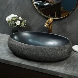 Chiuvetă de baie de artă modernă Lavoar de blat din ceramică Lavoar de baie retro creativ Lavoar de bucătărie Lavoar de bucătărie A