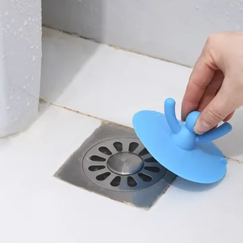 Breiseán Doirteal Uiscedhíonach Silicone Doirteal Cistine Ilghnéitheach Seomra Folctha Cith Folctha Uirlis Stopair Draenála Doirteal Uisce Gleoite
