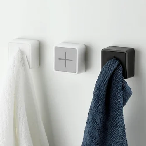 Håndklædeprop Holder Punch Free Silica Gel Badeværelse Organizer Stativ Håndklæder Opbevaring Vaskeklud Clip Badeværelse Køkkentilbehør Værktøj