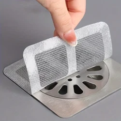 Captoare de păr de unică folosință pentru capete de scurgere din plasă de duș - Filtru pentru chiuvetă de podea Autocolante din plasă Accesorii pentru baie