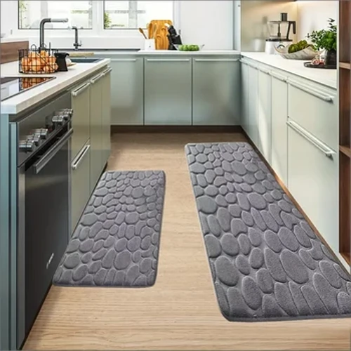 Großer Küchenteppich, rutschfeste saugfähige Küchenbodenmatte, Bodenmatte, maschinenwaschbarer weicher Teppich