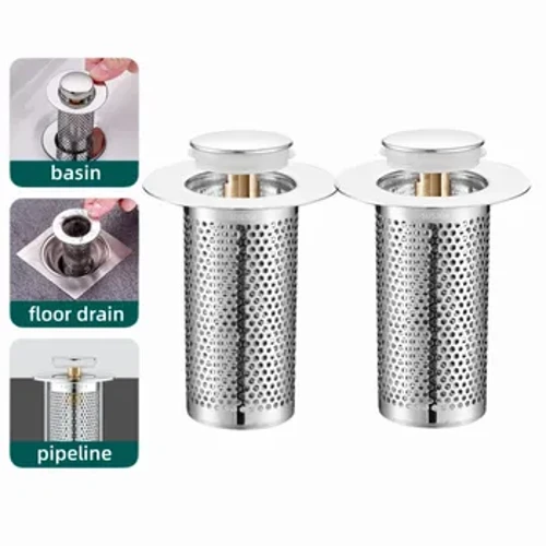 Mogalra Scagaire Draineáin Urlár Cruach Dhosmálta Mogalra Pop-Up Preab Croí-Abhantrach Drain Stop Cith Catcher Gruaige Strainer Seomra Folctha Accessories