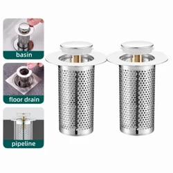 Mogalra Scagaire Draineáin Urlár Cruach Dhosmálta Mogalra Pop-Up Preab Croí-Abhantrach Drain Stop Cith Catcher Gruaige Strainer Seomra Folctha Accessories