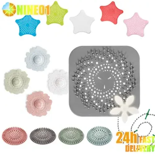 Scurgere de pardosea din silicon Filtru de captare a filtrului pentru chiuveta de bucatarie Dop de filtru Opritor de filtru Dus Scurgere pentru cada Capac pentru sita Accesorii pentru baie