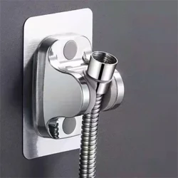 Shower Head Holder Bracket Black Suction Cup Wall Mount Adjustable Support Para sa Mga Accessory sa Banyo na Walang Drill Stand Bath