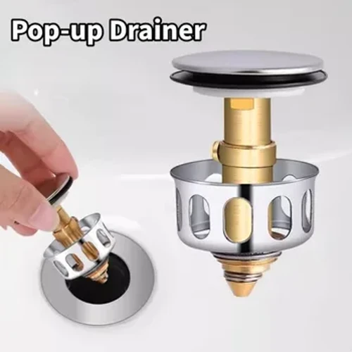 Basseýn zeýkeşleri Univershliumumy metal süzgüçli klapan pop-up drena Was galyndylaryny saklaýan hammam süzgüçli wilka