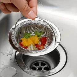 Zanglamaydigan po'latdan yasalgan vannaning soch to'xtatuvchisi, tutqichli dush drenaj teshigi filtri, metall lavabo filtri, oshxona uchun pol drenaji