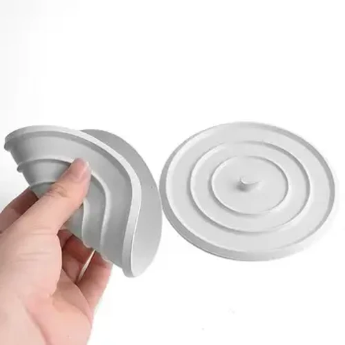 Stor silikonbadkarspropp Läckagesäker avloppsskydd Handfat Hårpropp Badkar Plattpropppropp Badrumstillbehör 11 cm 4,3"