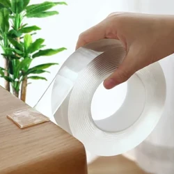 1-5M Nano Duebelsäiteg Tape Heavy Duty Transparent Klebstreifen Staark Sticky Multipurpose Wiederverwendbar Waasserdicht Montageband