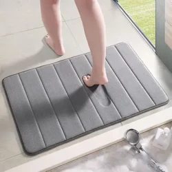 12 farger Hjem Badematte Superabsorberende Baderomstepper Tepper Mykt Memory Foam Gulv Soverom Toalett Gulv Dusj Teppedekor