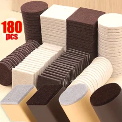 Felt เก้าอี้ขา Pads Self Adhesive โต๊ะเก้าอี้โซฟาขา Felt Pad สติกเกอร์สแควร์รอบด้านล่างเฟอร์นิเจอร์ตาราง Anti Scratch ฝาครอบ