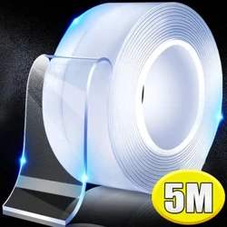 Nano ruban adhésif Double face Transparent, bandes autocollantes murales réutilisables, étanches et sans trace, bandes adhésives fortes