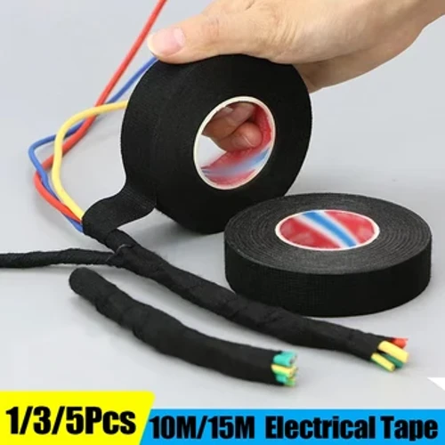 Elektrisk tape Varmebestandig selebånd Tape klæbende stof stoftape Vandtæt tape Isolerende automotive stof stoftape