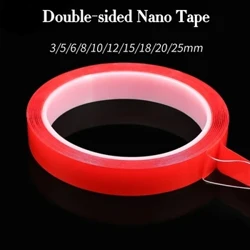 Superstarkes doppelseitiges Klebeband, transparent, entfernbar, wasserdicht, Nano-Klebeband, nahtlos, selbstklebender Aufkleber, Haushalts- und Badezimmerbedarf