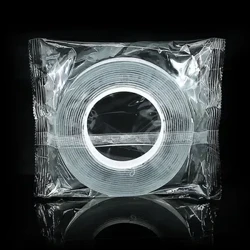 Nano-Doppelklebeband Mehrweg-Aufkleber, wiederverwendbar, spurlos, transparent, selbstklebend, waschbar, wasserfest, doppelseitiges Klebeband