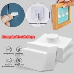 10-400pcs Tâp Dwbl Super Cryf Dwbl Du Gwyn Gwyn Hunan Lludiog Addurno Gludiog Sbwng Gludiog Gludedd Uchel Sefydlog