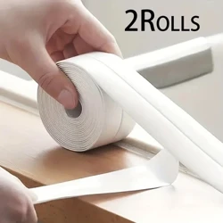 2 Cuộn 3.2M PVC Niêm Phong Dải Băng Cho Phòng Tắm Tắm Vệ Sinh Nhà Bếp Bít Băng Keo Tự Dính Chống Thấm Nước Decal Dán Tường khuôn Chứng Minh