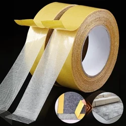 5/10M Duebelsäiteg Tape Staark Spuerlos Klebstoff Transluzent Mesh Base Tape Waasserdicht Spuerlos Fixatiounsmat Teppech Tape
