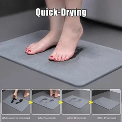 Super Absorbent Banyo Floor Mats Solid Color Banyo Quick Dry Household Mats Toilet Foot Mats Banyo Anti-slip Carpet