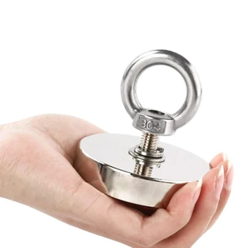 Süper Güçlü Neodimyum Mıknatıslar N52 Iman Ima Manyetik Balıkçılık Mıknatısı Havşa Deliği ile Kurtarma Manyetik Balıkçılık için Eyebolt