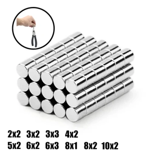 Magnet rotund din neodim 2x2,3x2,3x3,4x2,5x2,6x2,6x3,8x1,8x2,10x2 N35 Permanent NdFeB Super Puternic Disc Magnetic Imane