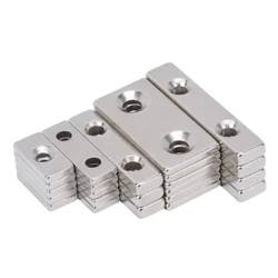 Malakas na Block Neodymium Magnets na may Countersunk Hole N35 NdFeB Napakahusay na Permanenteng Magnetic Square Rectangle Fridge Magnet