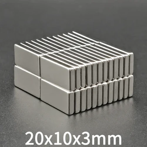 5-200 Stéck 20x10x3 mm Block Neodym Rechteck Magnéit 20mm x 10mm x 3mm NdFeB Supermächteg Staark Magnéitesch Permanent 20*10*3